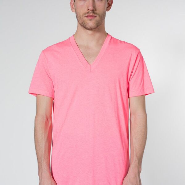 BB456 Poly-Cotton S/S V-Neck T-Shirt Thumbnail